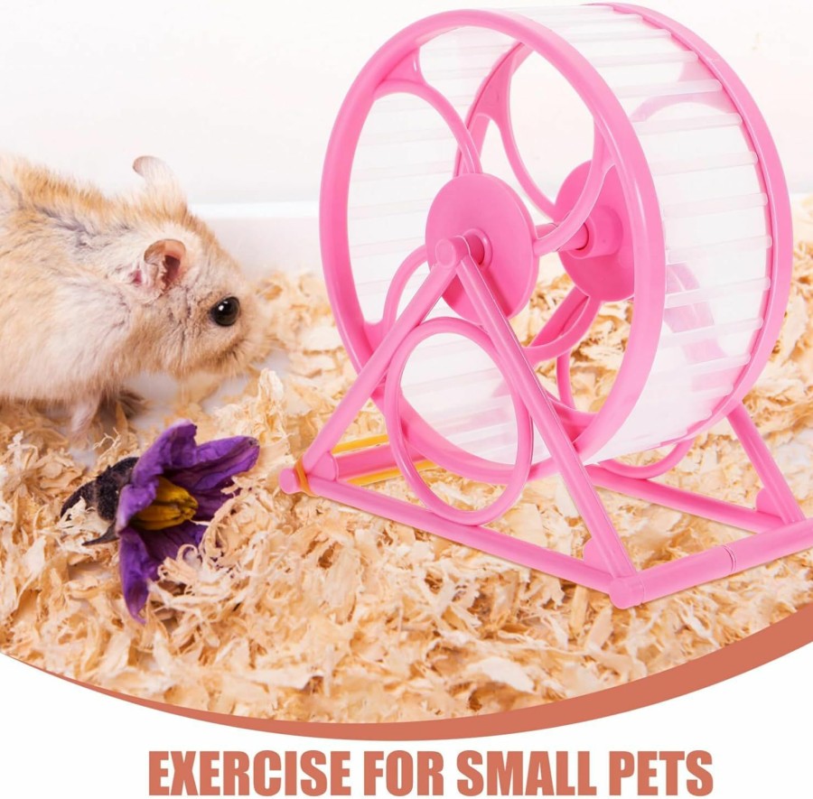 Small Animal POPETPOP | Popetpop Hamster Running Pet Toys Rats Exercise Wheel Little Critters Toys Wheel Hamster Jogging Exercise Toy Hamster Silent Cage Toy Small Animal Running Wheel Toy Rosy Mute