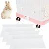 Small Animal caichuxiye | 4Pcs Rabbit Litter Box Splash Guard,Transparent Easy Clean Urine Shield,Urine Guard Side Lining Critter Pen Protection Splash Reusable,For Guinea Pigs,Chinchillas,Rabbits,And Other Small Animals.