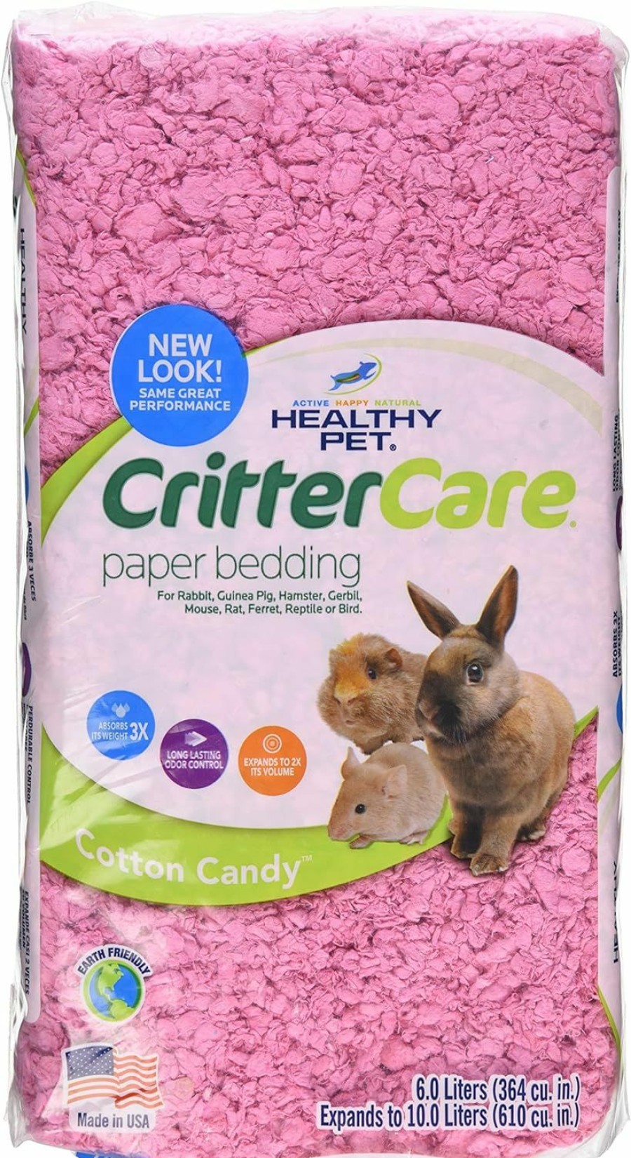 Small Animal Healthy Pet | Small Animal Bedding - 10 Liter, Confetti