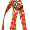 Small Animal Yellow Dog Design | Yellow Dog Design Holiday Treats Roman Style H Dog Harness, X-Large/1\" Wide