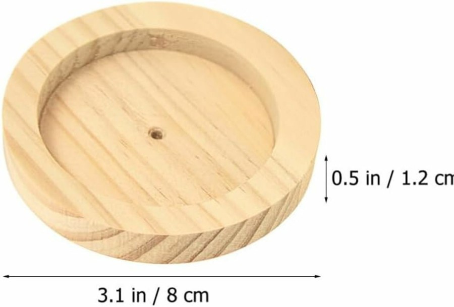 Small Animal Mipcase | Mipcase Wood Hamster Feeding Bowl, Hamster Food Bowl Bunny Food Dish Hamster Food Plate For Guinea Pig Small Animals Cage Supplies