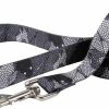 Small Animal Yellow Dog Design | Yellow Dog Design Snakeskin Ez-Grip Dog Leash-With Comfort Handle-Small/Medium-3/4 Wide And 5 Feet (60\") Long