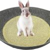 Small Animal Acsist | Acsist Bunny Felt Bed, Rabbit House Bed Basket-Shaped Small Pets Sofa Beds Cozy Cage Accessories For Rabbit Cat Dog (Grey)