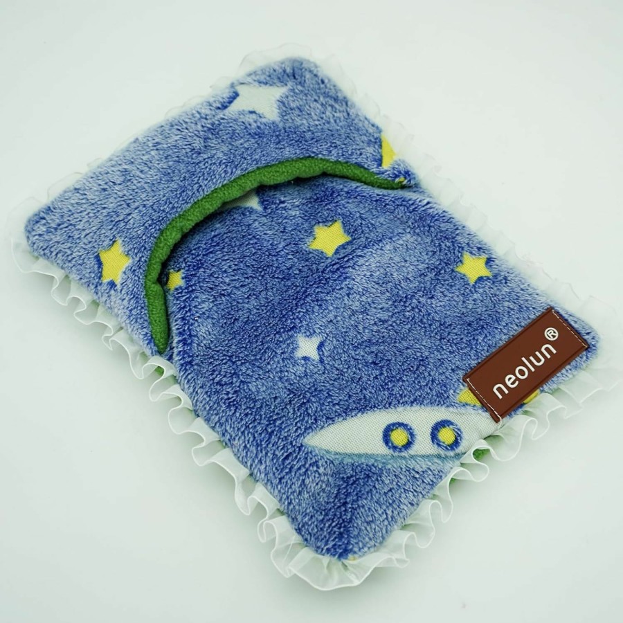 Small Animal neolun | Neolun Rabbit Bunny Bed Guinea Pig Bed Noctilucent Mats Plush Bunny Pad Mats Small Animal Dog Cat Bed Dog Crate Kennel Pad Mat Hamster Cozy Dog Bed Mat For Small Animal(Blue)