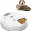 Small Animal ALL FOR PAWS | All For Paws Automatic Cat Feeders,5 Meal Automatic Dog Feeder,Cat Food Dispenser With Programmable Timer,Automatic Pet Feeder For Dry And Wet Food