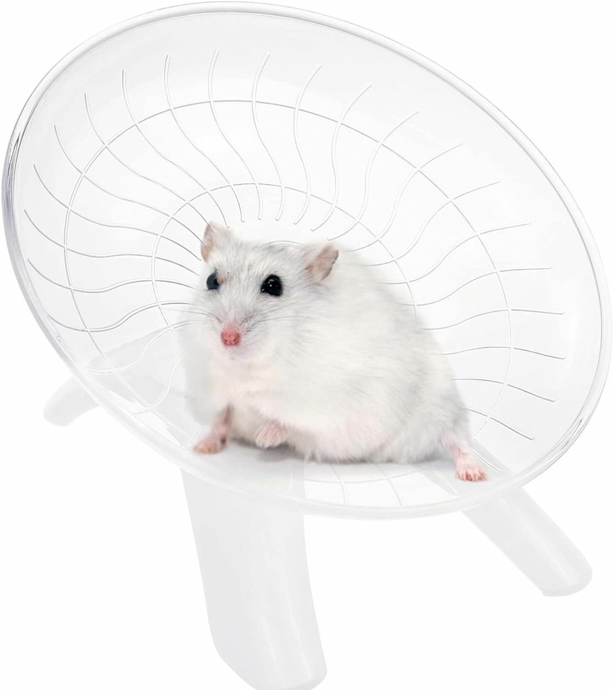 Small Animal BLLREMIPSUR | Exercise Wheel For Hamsters, Mute Hamster Flying Saucer, Silent Plastic Running Wheel For Gerbils, Mice, Hamsters, Hedgehog, Small Pets