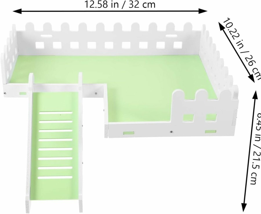 Small Animal FRCOLOR | Frcolor Small Animals Standing Platform Guinea Pig Platform Pet House Hideouts Hut Plastic Play Platform Small Animals Platform Plastic Hamster Platform Ladder Pvc Indoor Hamster Supplies