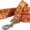 Small Animal Yellow Dog Design | Yellow Dog Design Standard Lead, Festive Butterfly Orange, 3/4\" X 60\" (5 Ft.)