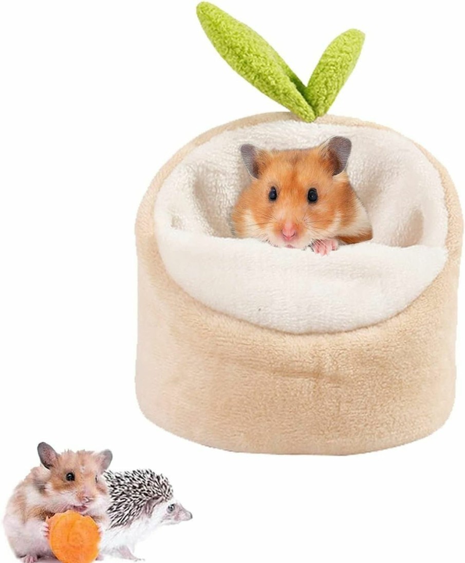 Small Animal HAONIU | Haoniu Small Animal Bed, Soft Hamster House Bed Small Animals Hanging House Cage Hamster Nest Hammock Pet Cage Accessories For Small Pets Hedgehog Guinea Pig Sleep Play (Green)