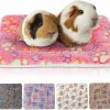 Small Animal YUEPET | Yuepet 5 Pcs Guinea Pig Bed Mat Warm Guinea Pig Sleeping Pad Washable Small Animal Bedding Fleece For Guinea Pigs Rats Hedgehogs Ferrets Hamsters 12.5\" 10.8\" Paw Print