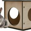 Small Animal PetriStor | Chinchilla Hideout - Chinchilla Hut - Chinchilla Wooden Guinea Pig Hideout - Meerschweinchen Haus - Small Pet Hut - Pig House - Hideout Hut - Chinchilla Nest Box - Small Animal Houses & Habitats 5