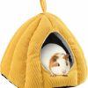 Small Animal Vehomy | Vehomy Guinea Pig Bed Warm Guinea Pig Hideout With Corduroy Fabric And Cozy Pillow Pumpkin Shaped Small Pet Sleeping Bed For Sugar Gliders Hamsters Hedgehogs Ferrets And Other Small Animals