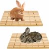 Small Animal Tfwadmx | Tfwadmx 2 Pack Rabbit Wooden Scratch Board Bunny Claws Scratching Pad Guinea Pigs Digging Platform Teeth Grinding Toys For Small Animal Hamster Chinchilla Hedgehog