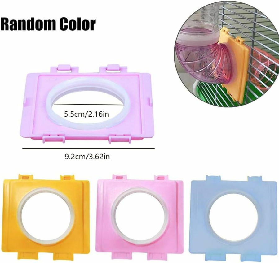 Small Animal CHUQIANTONG | Chuqiantong 2 Set Small Animals Hamster Tunnel Cage Cover With Ventilation Holes External Pipe Interface Fitting Connection Board Tube Connector Stretch Resistant Inner Diameter 2.17 Inch