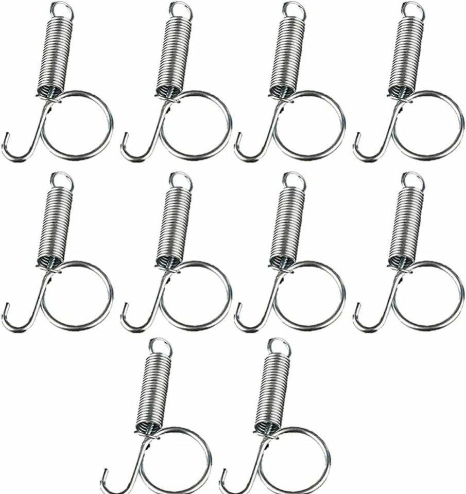 Small Animal Hemobllo | Hemobllo 10Pcs Metal Finger Spring Latch Hook For Fixing Pet Cage Door For Wire Rabbit Cages Doors Bunnies Rodents Hamsters Squirrels Birds