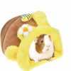 Small Animal MuYaoPet | Muyaopet Rabbit Guinea Pig Snuggle Sack Fleece Bed For Cage Small Animal Hamster Chinchilla Bed House For Squirrel Rat (L, Yellow Bee)