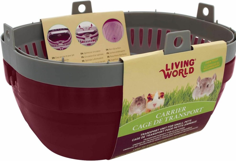 Small Animal Living World | Living World Pet Carrier, Purple/Grey