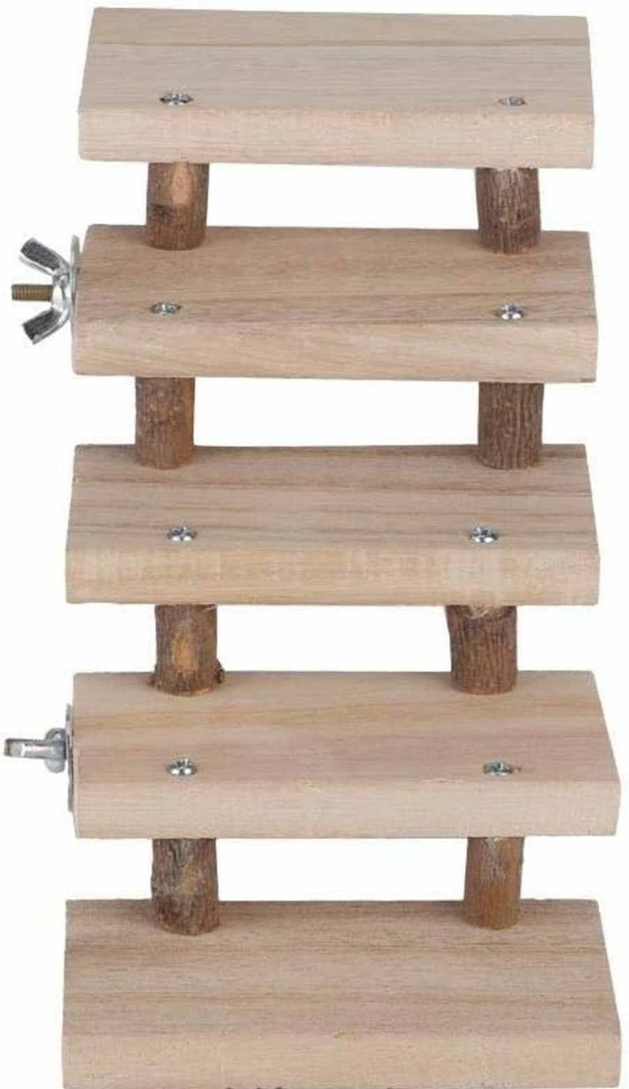 Small Animal Zerodis | 5 Layers Wood Small Animal Ladder,Pets Chewing Toys Climbing Stairs Pet Toys For Mouse, Chinchilla, Rat, Gerbil, Dwarf Hamster, Parrot