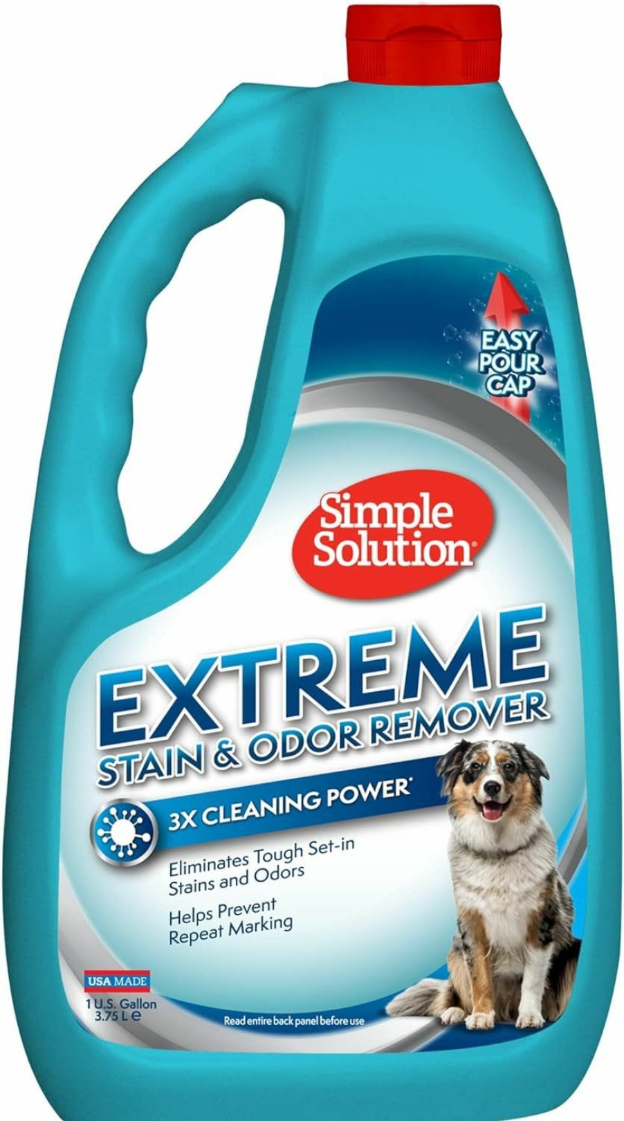 Small Animal Simple Solution | Simple Solution Extreme Pet Stain And Odor Remover, Enzymatic Cleaner With 3X Pro-Bacteria Cleaning Power, 32 Ounces