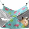 Small Animal HOMEYA | Homeya Pet Small Animal Hanging Hammock, Bunkbed Hammock Toy For Ferret Hamster Parrot Rat Guinea-Pig Mice Chinchilla Flying Squirrel Sleep Nap Sack Cage Swinging Bed Hideout (Small Cat Pattern)