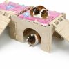 Small Animal Nobgum | Nobgum 2 Pcs Guinea Pig Hideout, Wooden Guinea Pig House With Stairs And Mats, Safe And Durable Guinea Pig Castle For Chinchilla Rat Hamster Bunny Small Animal