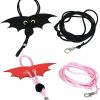 Small Animal balacoo | Balacoo 2 Sets Bearded Dragon Harness And Leash Adjustable Leather Reptile Lizard Leash Pet Traction Belt For Amphibians And Other Small Pet Animals