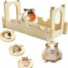 Small Animal X-ZONE PET | Chinchilla Cage Accessories Hamster Wooden Platform Rat Hole Wooden Playing Platform, Huge Hamster Game Platform Provide A Habitat For Small Animal & Birds, Suit Able For Squirrel Gerbil Hedgehog