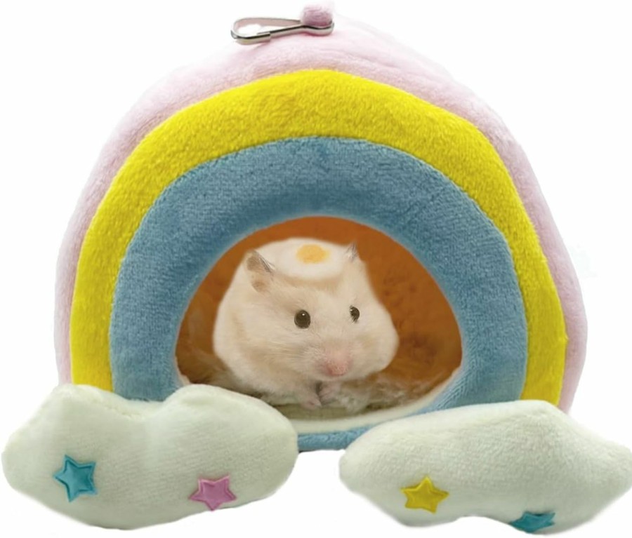 Small Animal Tfwadmx | Tfwadmx Hamster Warm Bed,Small Animal Hammock Cotton Sleeping Nest Plush Hut Hideout Cave Hanging Cage Toy For Dwarf Mice Rat Sugar Glider Gerbil