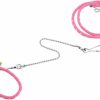 Small Animal Pssopp | Small Animal Harness Leash, Hamster Harness Harness Small Rat Mouse Training Leash With Finder Bell (Pink)