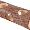 Small Animal Oumefar | Wooden Hamster Tunnel Guinea Pig Hideout Exercise Tube Chew Toy Forest Hollow Tree Trunk Tunnel Tube Toy For Small Animals(S)