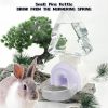 Small Animal Hamiledyi | Rabbit Water Bottle Bunny Hanging Fountain Automatic Dispenser Chinchilla Water Feeder Bowl No Leak Detachable Crock For Bunny Chinchilla Guinea Pig Hedgehog Ferret Small Animal