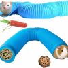 Small Animal Hamiledyi | Collapsible Pet Tunnel, 2 Pcs Hamster Fun Plastic Tunnels, Foldable Hideaway Exercising Training Tube Toys For Dwarf Hamster, Guinea Pig, Gerbil, Mouse, Rat And Ferrets