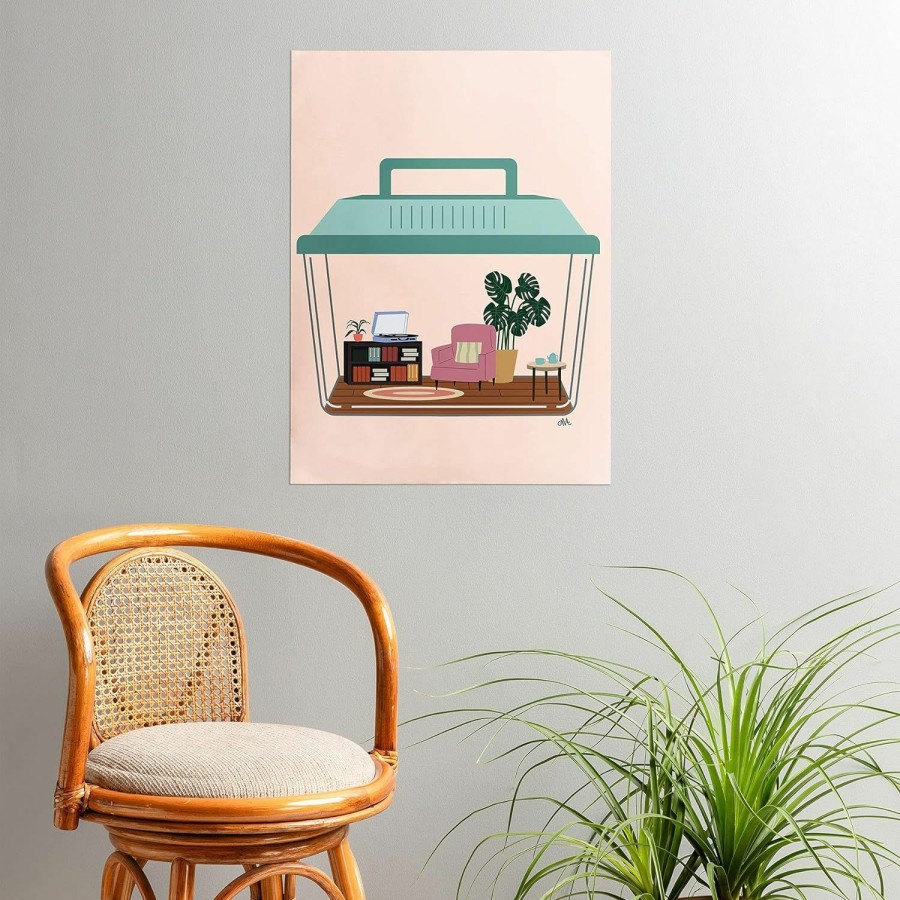 Small Animal Deny Designs | Deny Designs 2021 Poster, 18\" X 24\", Camilleallen Hermit Habitat