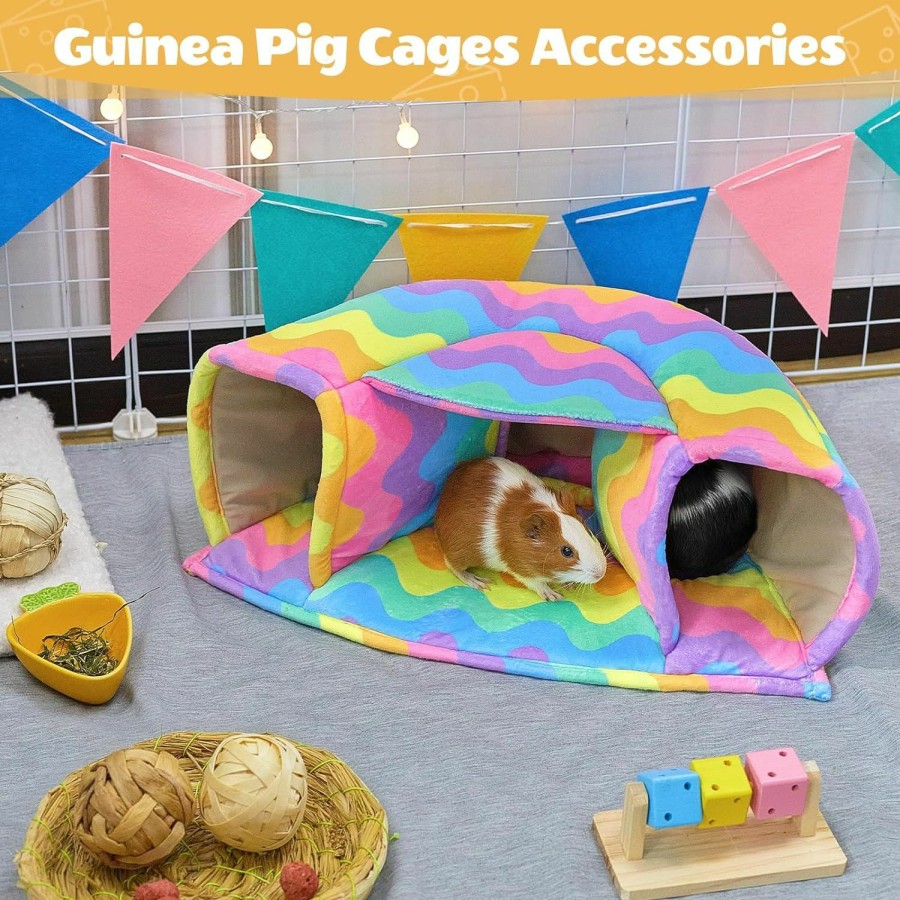 Small Animal Unicorn Catcher | Unicorn Catcher Guinea Pig Hideout Large Guinea Pig Bed Cozy Guinea Pig House Warm Guinea Pig Tunnel Washable Guinea Pig Accessories For Small Pet Hamster/Chinchilla/Bunny