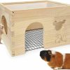 Small Animal Chngeary | Chngeary Guinea Pig Hideout & Guinea Pig House With Observation Skylight And Mesh Bed Convenient For Cleaning, Used As Guinea Pig Tunnel And Bed For Dwarf Rabbits, Chinchillas, Bunny, All Hamsters...