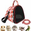 Small Animal GKPONSX | Gkponsx Portable Hamster Carrier Bag, Guinea Pig Travel Bag Heart Pattern Small Animal Outdoor Hangbag With Strap For Hedgehogs Hamsters Chinchillas Squirrels Sugar Glider, Gift For Animal Lovers