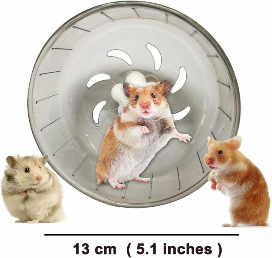 Small Animal GOLDEAL | Goldeal 5.1 Inches Small Silent Hamster Wheel, Hamster Toys For Hamster Cage, Super Mute Spinner Exercise Running Wheel For Small Hamsters, Gerbils, Or Mice…