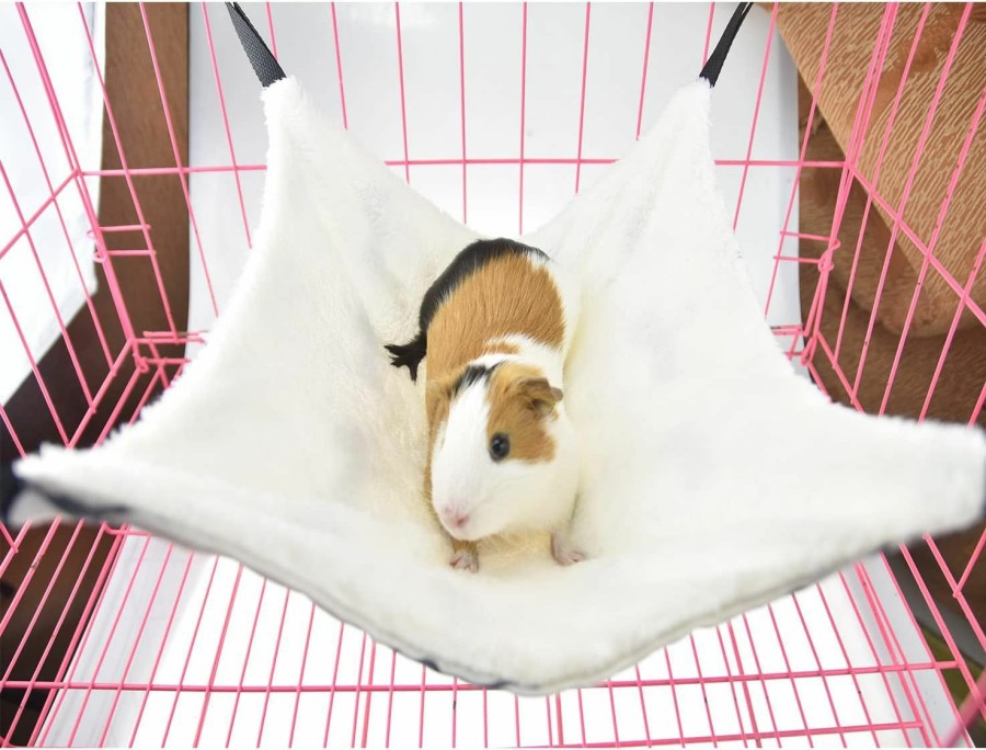 Small Animal FLAdorepet | Fladorepet 3 Pieces Guinea Pig Rat Cage Hammock Small Animal Hanging Bed For Ferret Sugar Glider Chinchilla Puppy And Cat (13.7 * 13.7Inch, 3 Packs)