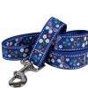 Small Animal Yellow Dog Design | Yellow Dog Design Standard Lead, Festive Butterfly Blue, 3/4\" X 60\" (5 Ft.)