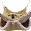 Small Animal gofidin | Pet Small Animal Hanging Hammock Ferret Bunkbed Cage Toy For Hamster Rat Sugar Glider Parrot Guinea Pig Hideout Play Sleep