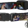 Small Animal Buckle-Down | Buckle-Down Breakaway Cat Collar - Disney Princess Scenes Framed - 1/2\" Wide - Fits 9-15\" Neck - Large