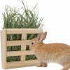 Small Animal Wontee | Rabbit Hay Feeder Guinea Pig Hay Rack Wooden Hay Holder For Small Pets Bunny Guinea Pig Chinchilla (Hay Feeder-B)