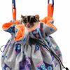 Small Animal tinkare | Tinkare Hanging Sugar Glider Snuggle Sleeping Pouch With Drawstring Design For Pet Glider Small Animals Cage Sleep Bag