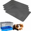 Small Animal GOVNPJ | Govnpj 4 Pack Guinea Pig Cage Liner, 18X24In Washable Pee Pads Waterproof Mat, Fast Absorbent Guinea Pig Bedding For Small Animal Rabbit Hamster Rat Bedding Reusable Guinea Pig Blanket