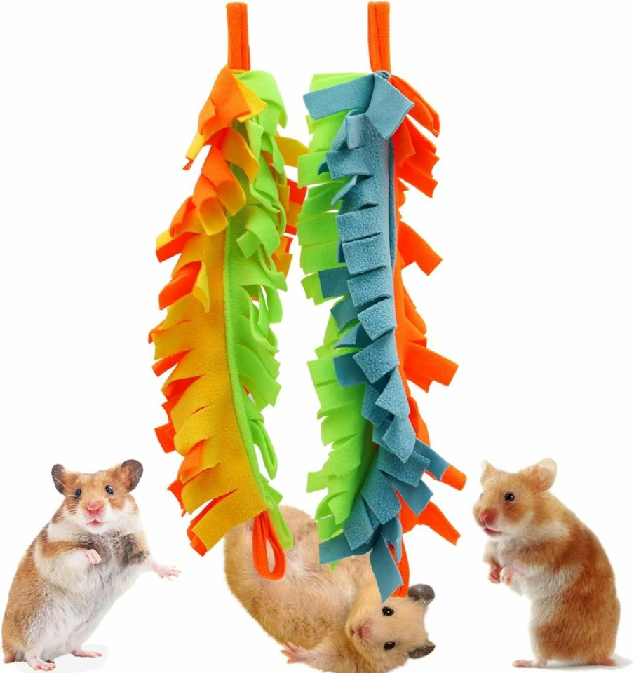 Small Animal Dnoifne | 2 Pack Sugar Glider Climbing Toys, Sugar Glider Swing Toys, Sugar Glider Hamster Heavy Pet Toys, Cage Accessories For Small Pets Like Sugar Glider Hamster Squirrel Chinchilla Parrots