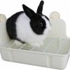 Small Animal RUBYHOME | Rubyhome Potty Trainer Corner Litter Box Pet Pan Bedding Small Animal, Rabbit Hamster Guinea Pig Ferret Gerbil Chinchilla