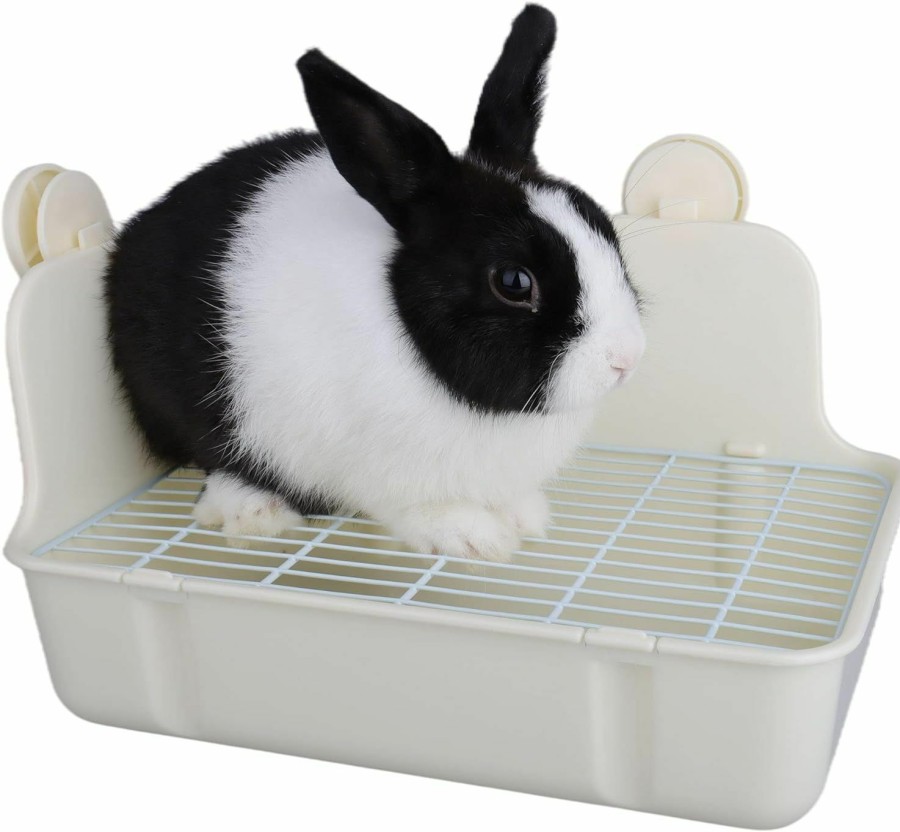 Small Animal RUBYHOME | Rubyhome Potty Trainer Corner Litter Box Pet Pan Bedding Small Animal, Rabbit Hamster Guinea Pig Ferret Gerbil Chinchilla