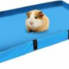 Small Animal Hamiledyi | 47X24 Guinea Pig Cage Liners Small Animal Habitat Canvas Bottom Liner Chinchilla Bedding Waterproof And Washable Base Also For Ferrets Rabbits Hedgehog(Black)