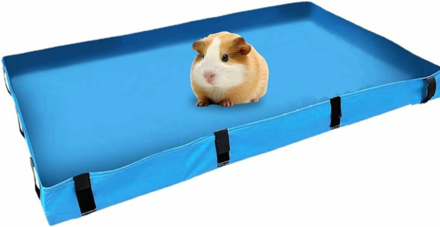 Small Animal Hamiledyi | 47X24 Guinea Pig Cage Liners Small Animal Habitat Canvas Bottom Liner Chinchilla Bedding Waterproof And Washable Base Also For Ferrets Rabbits Hedgehog(Black)