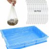 Small Animal Fhiny | Fhiny 27.5'' X 19.7'' Disposable Guinea Pig Cage Liner, 50 Pcs Plastic Rabbit Tray Liner Leak Proof Small Animal Litter Pan Bags Universal Hamster Cage Toilet Film For Bunny Chinchilla Hedgehog Bird